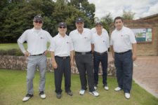 Torneo de Golf LG Electronics. De izquierda a derecha: Julio Baek, presidente LG Electronics Colombia; Hyun Ho Woo, director financiero LG Electronics Colombia; Juan Carlos Pava; Guillermo Santos; Juan Pablo Rincón, gerente de mercadeo LG Electronics Colombia