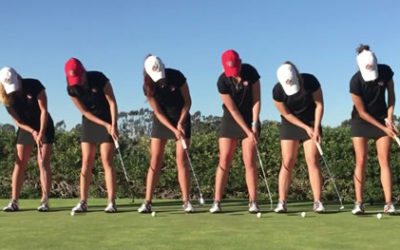 Video, las chicas de San Diego University se divierten y demuestran su dominio en el golf