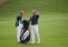 BOGOTA, COLOMBIA - MARCH 19: Jose Toledo of Guatemala chips onto the sixth hole green during the first round of the 68 Avianca Colombia Open presentado por Arturo Calle at Club los Lagartos on March 19, 2015 in Bogota, Colombia. (Enrique Berardi/PGA TOUR)