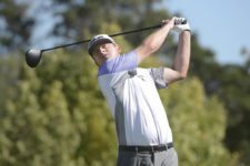 CÓRDOBA, ARGENTINA - APRIL 18: Nathan Lashley of the U.S tee off on the 12th hole during the third round of the 84° Abierto OSDE del Centro presentado por Fiber Corp at Córdoba Golf Club on April 18, 2015 in Córdoba, Argentina. (Enrique Berardi/PGA TOUR)