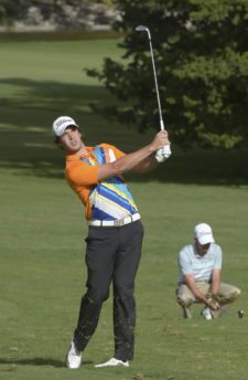 CÓRDOBA, ARGENTINA - APRIL 17: Leandro Marelli of Argentina hits from the first hole fairway during the second round of the 84° Abierto OSDE del Centro presentado pro Fiber Corp at Córdoba Golf Club on April 17, 2015 in Córdoba, Argentina. (Enrique Berardi/PGA TOUR)