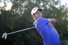 CÓRDOBA, ARGENTINA - APRIL 16:Steven Fox of U.S tee off on the 16th hole during the first round of the 84° Abierto OSDE del Centro presentado pro Fiber Corp at Córdoba Golf Club on April 16, 2015 in Córdoba, Argentina. (Enrique Berardi/PGA TOUR)