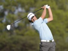 CÓRDOBA, ARGENTINA - APRIL 16: Emilio Domínguez of Argentina tee off on the 12th hole during the first round of the 84° Abierto OSDE del Centro presentado pro Fiber Corp at Córdoba Golf Club on April 16, 2015 in Córdoba, Argentina. (Enrique Berardi/PGA TOUR)