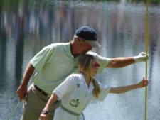 Ben Crenshaw y su hija Anna Riley (cortesía bencrenshaw.com)