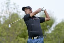 AGUASCALIENTES, MEXICO - MAY 16: Maximiliano Godoy of Argentina tee off on the 10th hole during the third round of the 57º Abierto Mexicano de Golf at Club Campestre Aguascalientes on May 16, 2015 in Aguascalientes, Mexico. (Enrique Berardi/PGA TOUR)