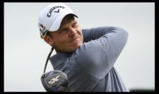 Danny Willett of England tees off on the 5th hole during the third round (Photo by Mike Ehrmann-Getty Images)