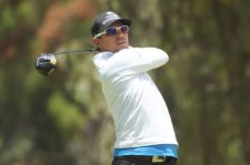 QUITO, ECUADOR - SEPTEMBER 08: Diego Velázquez of Colombia tee off on the seventh hole during practice for the PGA TOUR Latinoamerica All you need is Ecuador Open at Quito Golf and Tennis Club on September 9, 2015 in Quito, Ecuador. (Enrique Berardi/PGA TOUR)