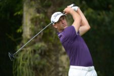 RIO DE JANEIRO, BRAZIL - SEPTEMBER 26: Alexandre Rocha of Brazil tee off on the eighth hole during the third round of the Aberto do Brasil presented by Credit Suisse Hedging Griffo at Itanhangá Golf Club on September 26, 2015 in Rio de Janeiro, Brazil. (Enrique Berardi/PGA TOUR)