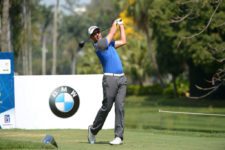 RIO DE JANEIRO, BRAZIL - SEPTEMBER 25: Alex Rocha of Brazil tee off the second hole during the second round of the Aberto do Brasil presented by Credit Suisse Hedging Griffo at Itanhangá Golf Club on September 25, 2015 in Rio de Janeiro, Brazil. (Photo by Enrique Berardi/PGA TOUR)