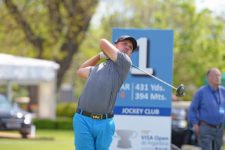 BUENOS AIRES, ARGENTINA - NOVEMBER 06: Wil Bateman of Canada tee off on the first hole during the second round of the PGA TOUR Latinoamerica 110° VISA Open de Argentina presentado por OSDE at Jockey Club on November 6, 2015 in Buenos Aires, Argentina. (Enrique Berardi/PGA TOUR)