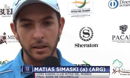 Amateur Matías Simaski toma ventaja de cinco golpes