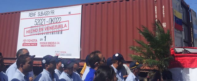 Toyota de Venezuela comenzará a exportar partes hacia Argentina