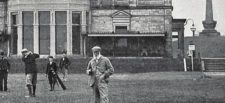 Los primeros golfistas profesionales en Leith Links (cortesía Library of Congress)