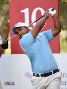 Juan Álvarez (URU), durante la ronda de práctica del miércoles en Casa de Campo, República Dominicana / Gentileza: Enrique Berardi/PGA TOUR