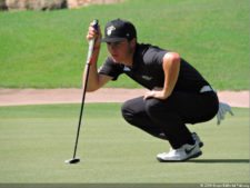 Jorge García en el green del 17 (cortesía Fairway)