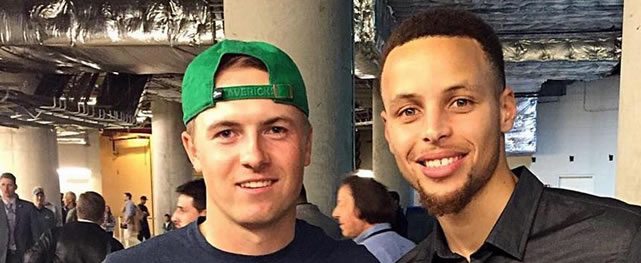 El ansiado encuentro entre Curry y Spieth se hizo realidad