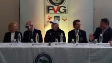 Jhonny Vegas conversó con la prensa venezolana en la Rueda de Prensa del Regreso del Golf Olímpico