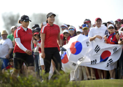 Amy Yang e In Gee Chun de Corea del Sur (cortesía Stan Badz/PGA TOUR/IGF)