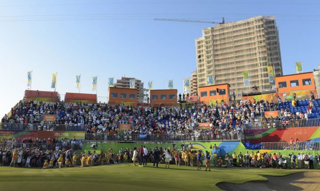 Golf Olímpico medallista en la televisión