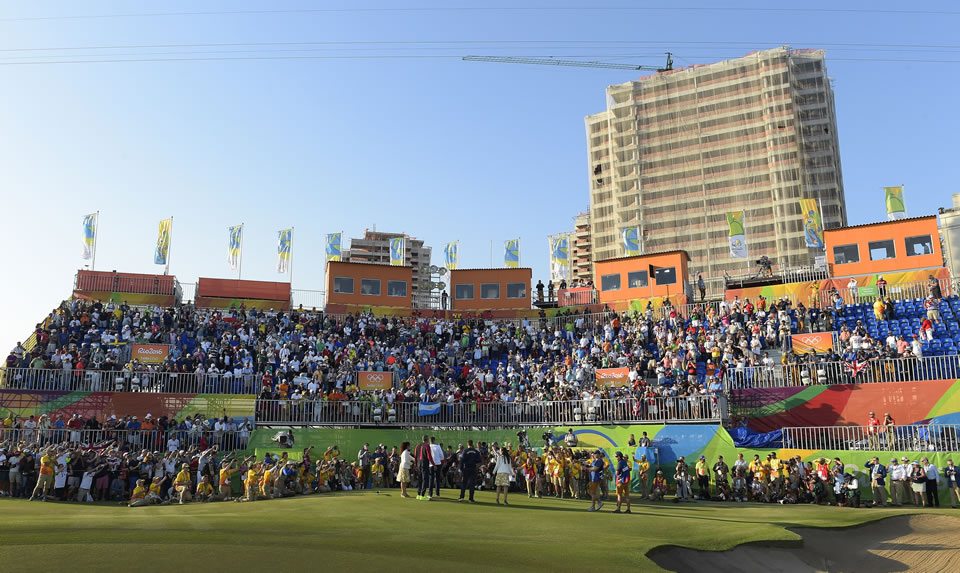 Golf Olímpico medallista en la televisión