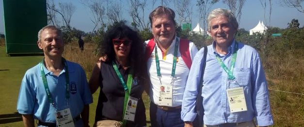 Realeza y políticos también se acercan al golf olímpico