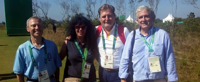 Realeza y políticos también se acercan al golf olímpico