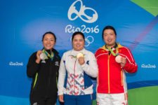 Lydia Ko, (Plata), Inbee Park, (Oro) y Shanshan Feng, (Bronce) (cortesía Tristan Jones/IGF)