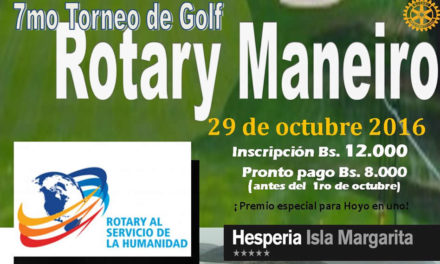 7º Torneo de Golf, a beneficio del Rotary Club Maneiro