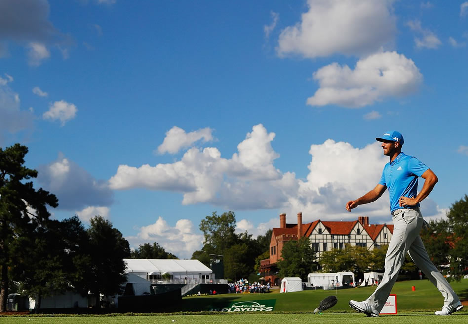 Dustin impone su autoridad en el Tour Championship