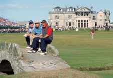 Roberto de Vicenzo, J. Nicklaus y B. Watson