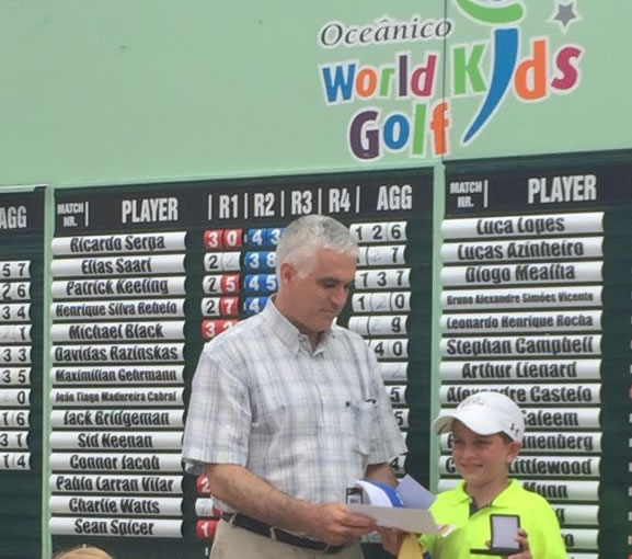 Javier Añez gana en el Oceánico World Kids Golf en Portugal