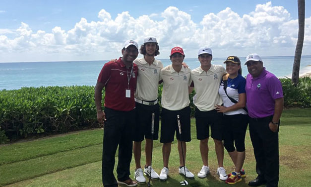 Los caballeros listos para el World Amateur Team Championship