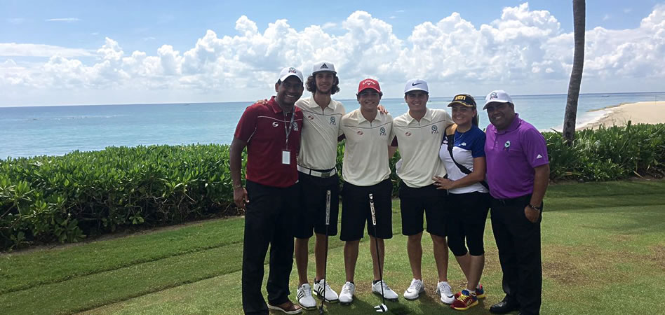 Los caballeros listos para el World Amateur Team Championship