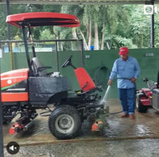 Lavando equipos después de mañana muy animada - CG de Panamá