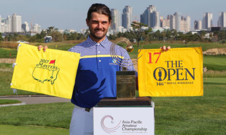 Curtis Luck fue implacable en Corea del Sur y ganó el Asia-Pacific Amateur Championship