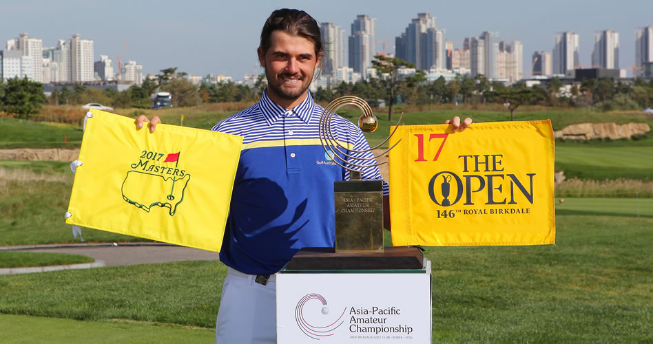 Curtis Luck fue implacable en Corea del Sur y ganó el Asia-Pacific Amateur Championship