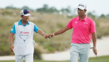 Hideki Matsuyama lucido con victoria del Hero World Challenge en retorno de Tiger (cortesía Golf Channel)