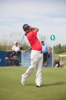 Fabián Gómez, jugador del PGA TOUR, durante la primera ronda del Andrés Romero Invitational / Foto: Crédito Olivia Calatayud