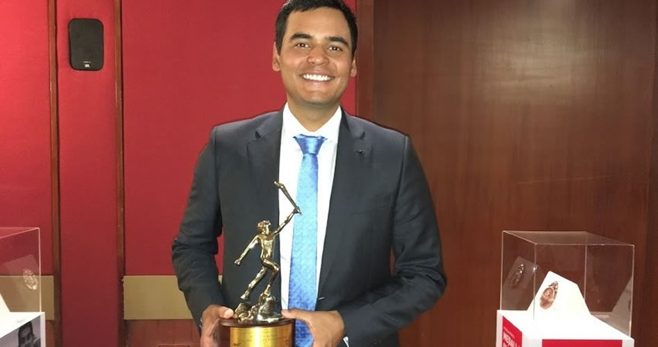 Sebastián Muñoz, deportista revelación de Colombia en 2016 y Premio Altius del COC
