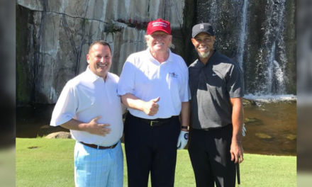 Tiger y Trump juegan en Florida