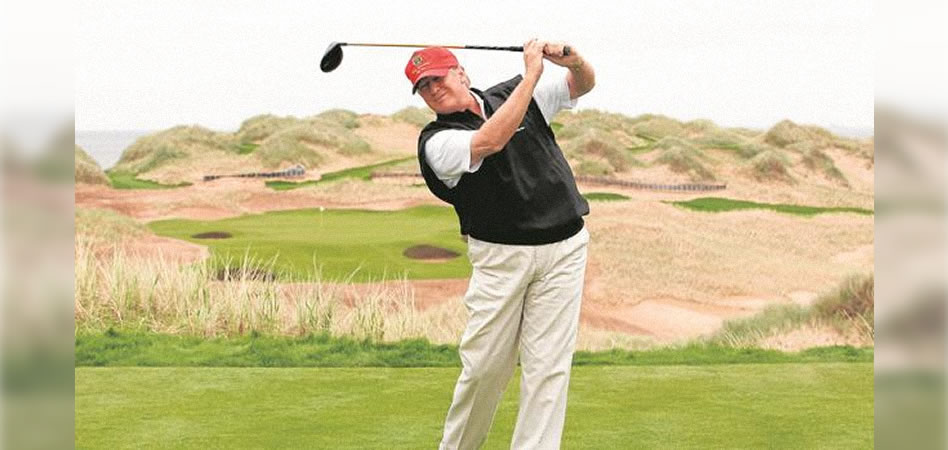 El mundo del golf cede ante Trump