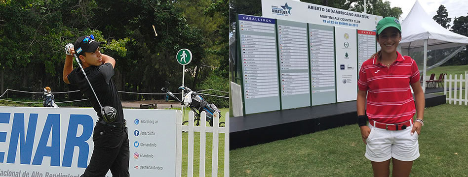 Marcos Montenegro e Isabella Fierro, los primeros líderes del Abierto Sudamericano Amateur 2017