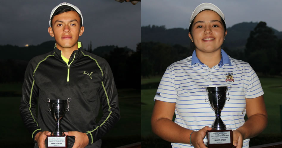 Óscar Vargas y Valery Plata, campeones del IX Torneo Infantil y Juvenil del Club Militar