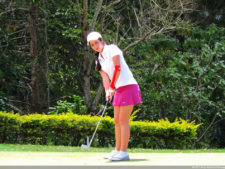 Daniele Cabriles arriba por uno sobre Denis Meneghini, en la primera ronda del Abierto Lagunita Country Club