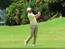 Daniele Cabriles arriba por uno sobre Denis Meneghini, en la primera ronda del Abierto Lagunita Country Club