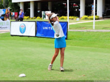 Daniele Cabriles arriba por uno sobre Denis Meneghini, en la primera ronda del Abierto Lagunita Country Club