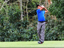 Daniele Cabriles arriba por uno sobre Denis Meneghini, en la primera ronda del Abierto Lagunita Country Club