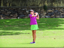 Daniele Cabriles arriba por uno sobre Denis Meneghini, en la primera ronda del Abierto Lagunita Country Club