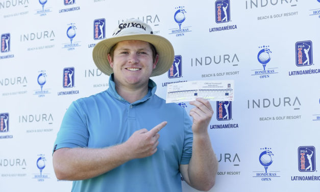 Ronda récord de 61 y liderato para Patrick Newcomb