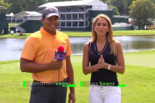 Jhonattan Vegas e Inés Sáenz (cortesía Azteca Deportes)